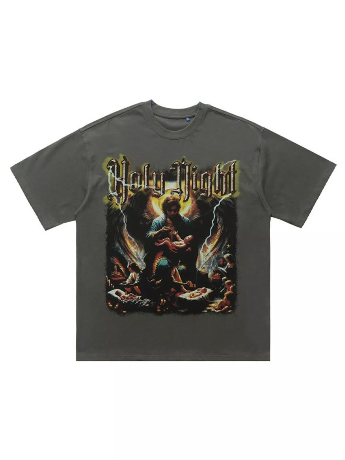 Men's Graphic Round Neck Oversized T-Shirt