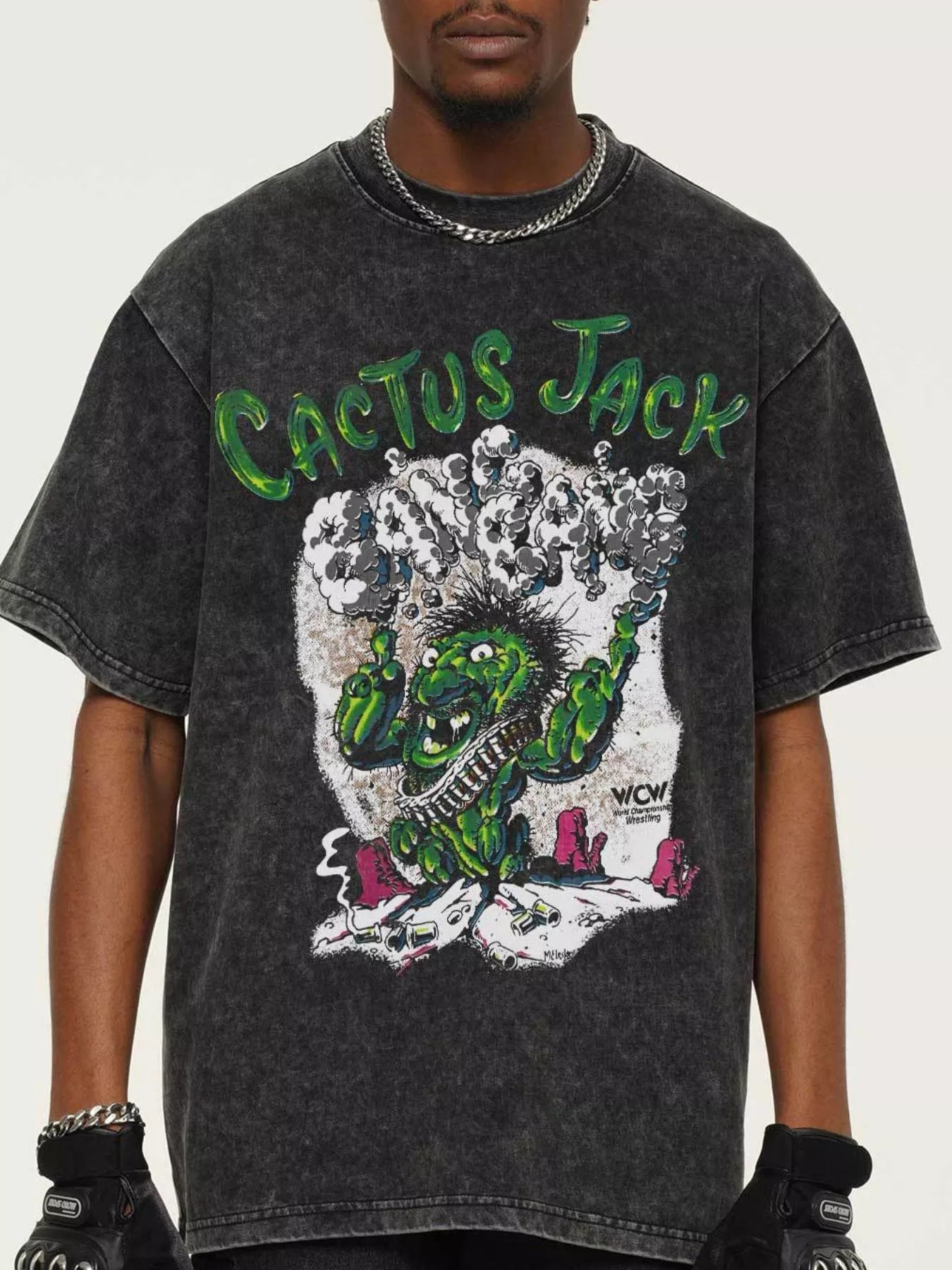Men's Graphic Short Sleeve T-Shirt Dark Gray