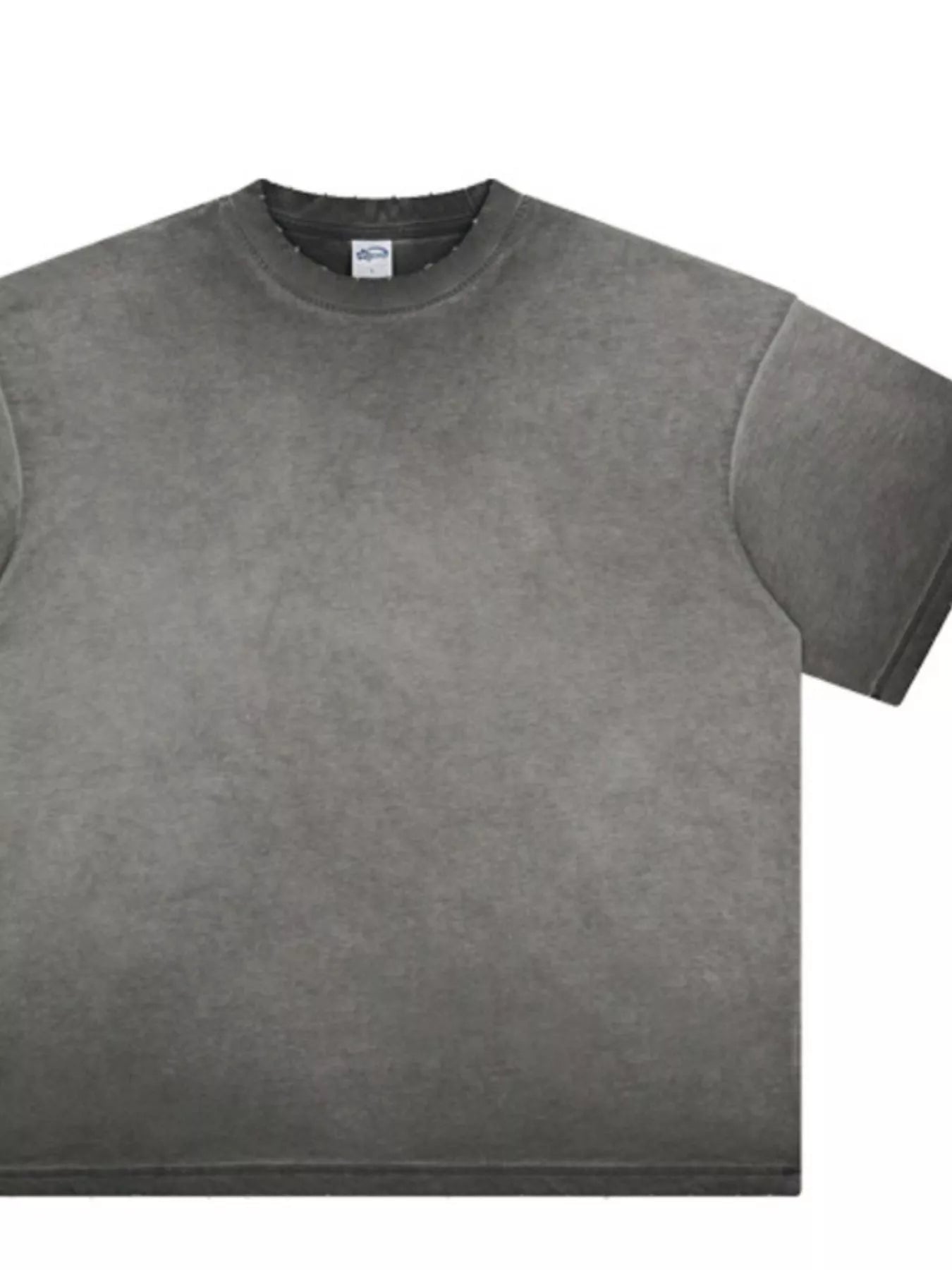 Men's Vintage Washed Oversized T-Shirt Gray