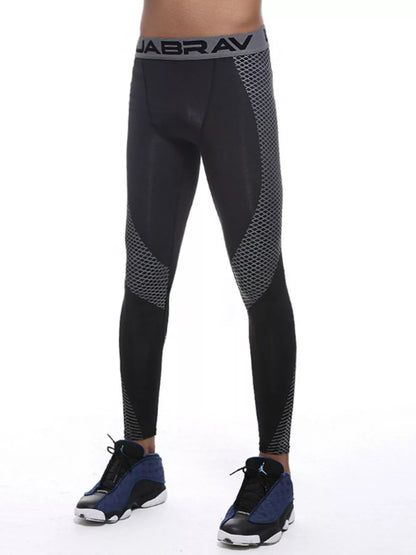 Men's Quick-Dry Active Leggings Black