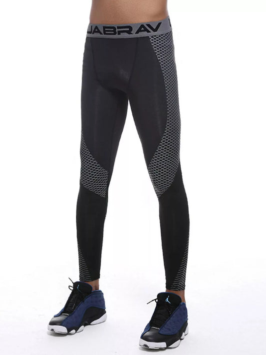 Men's Quick-Dry Active Leggings Black
