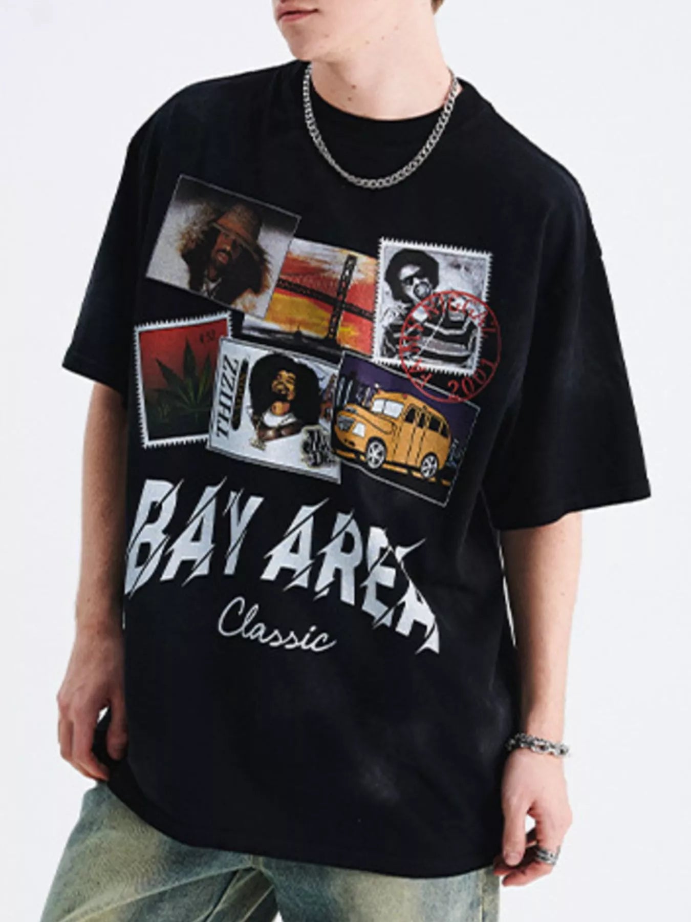 Men's Graphic Short Sleeve T-Shirt Black