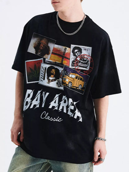 Men's Graphic Short Sleeve T-Shirt Black