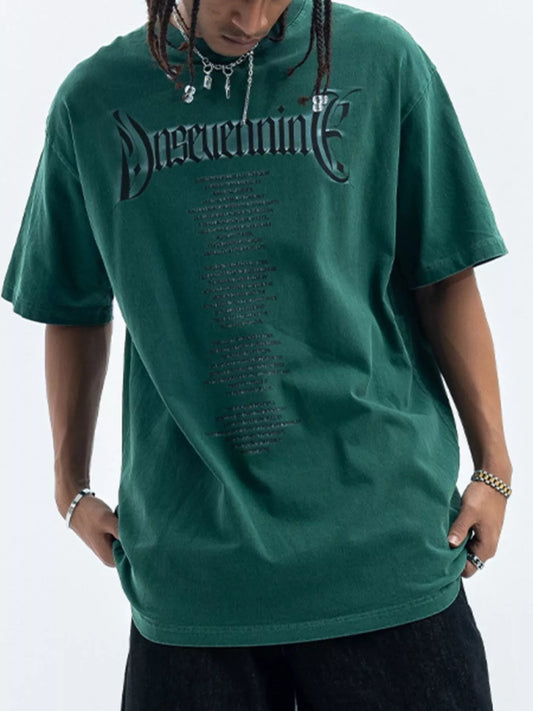 Men's Short Sleeve Oversized T-Shirt Green