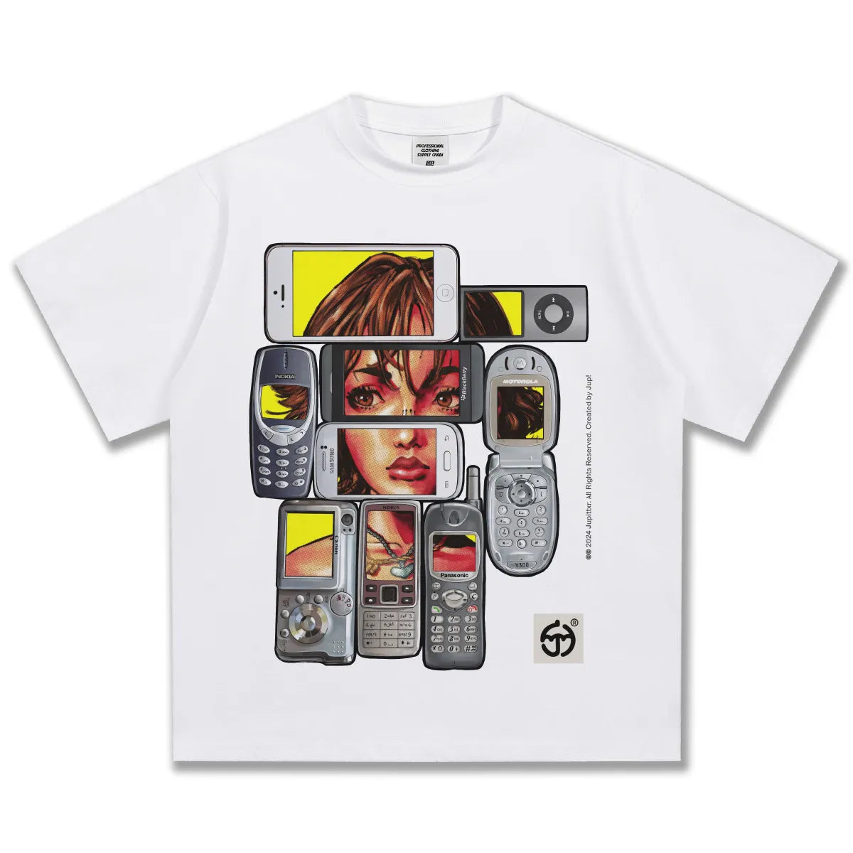 Men's Vintage Wash Graphic Short Sleeve T-Shirt White