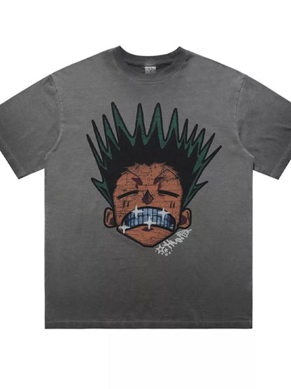 Men's Graphic Round Neck Oversized T-Shirt