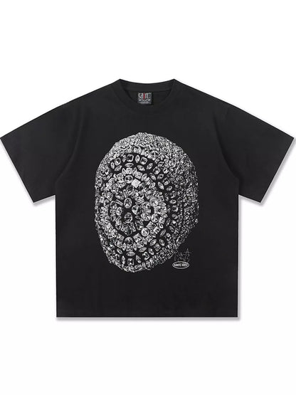 Men's Graphic Round Neck Short Sleeve T-Shirt