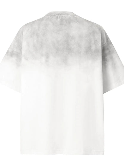 Men's Gradient Letter Round Neck T-Shirt