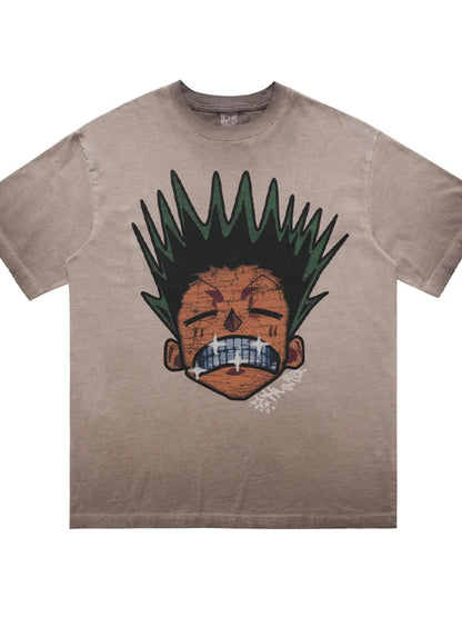 Men's Graphic Round Neck Oversized T-Shirt