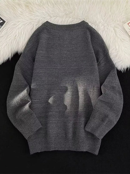 Men's Button Detail Long Sleeve Sweater