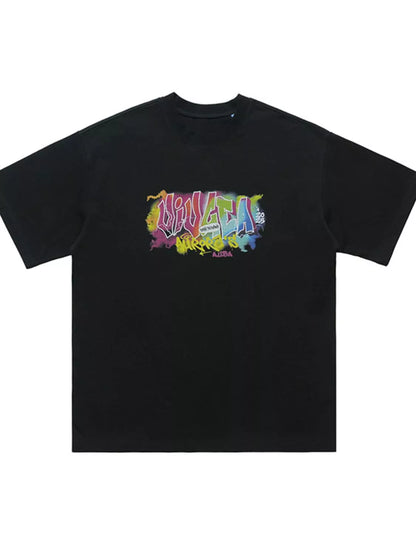 Men's Graphic Round Neck Short Sleeve T-Shirt
