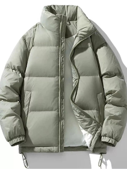 Men's Zip Up Winter Puffer Jacket Sage