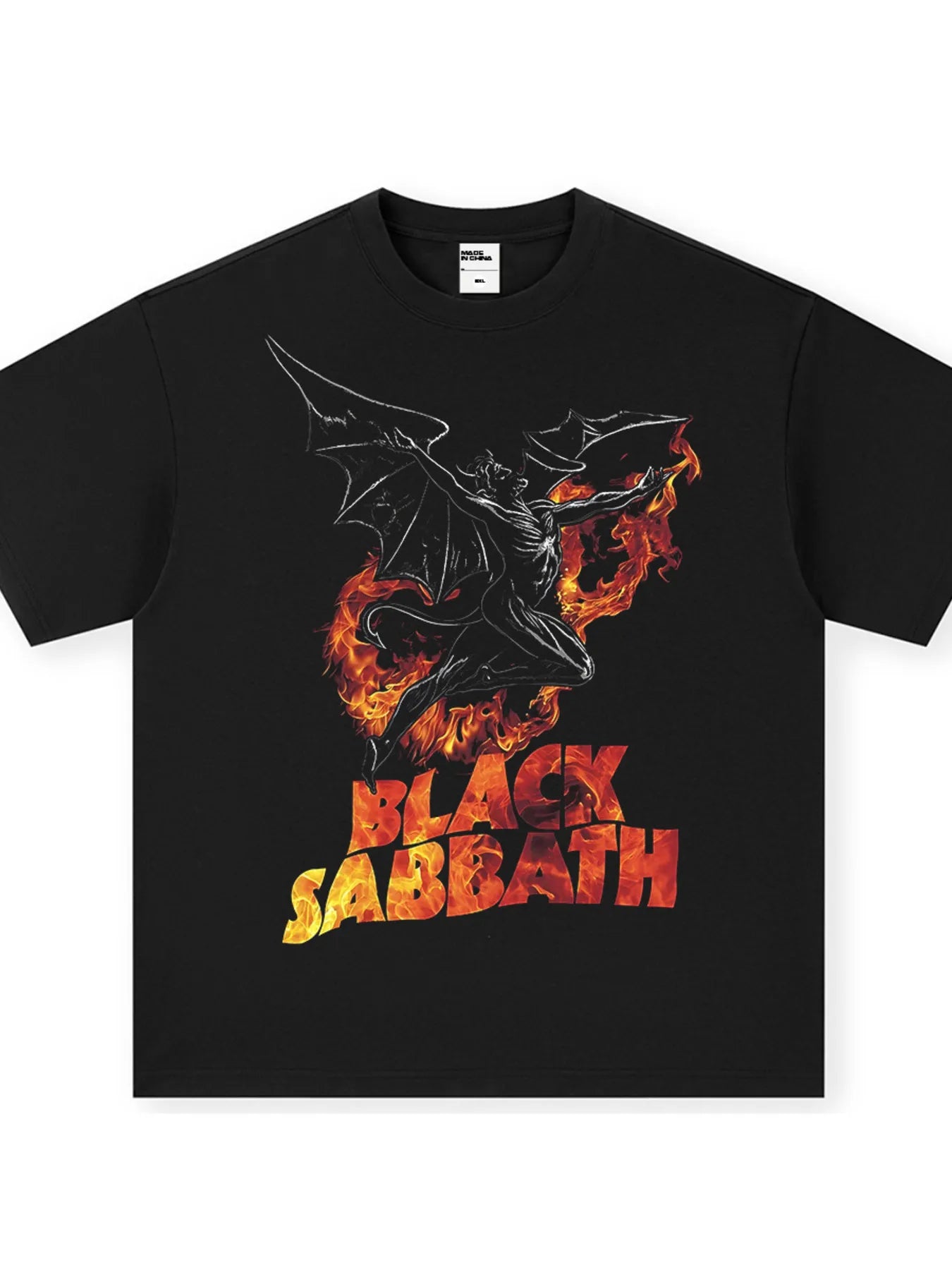 Men's Black Sabbath Graphic Vintage T-Shirt Black