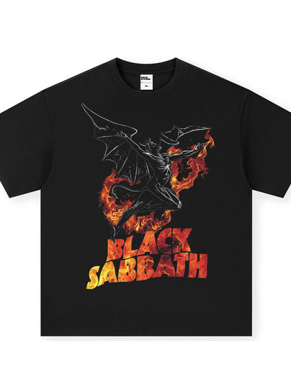 Men's Black Sabbath Graphic Vintage T-Shirt Black
