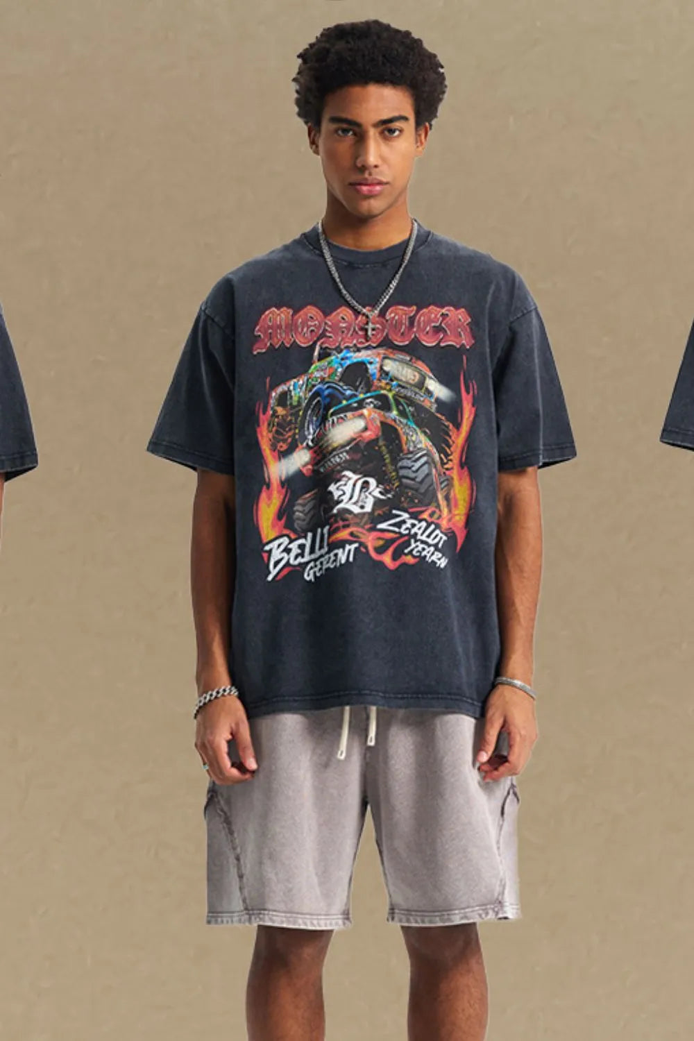 Men's Graphic Round Neck Half Sleeve T-Shirt