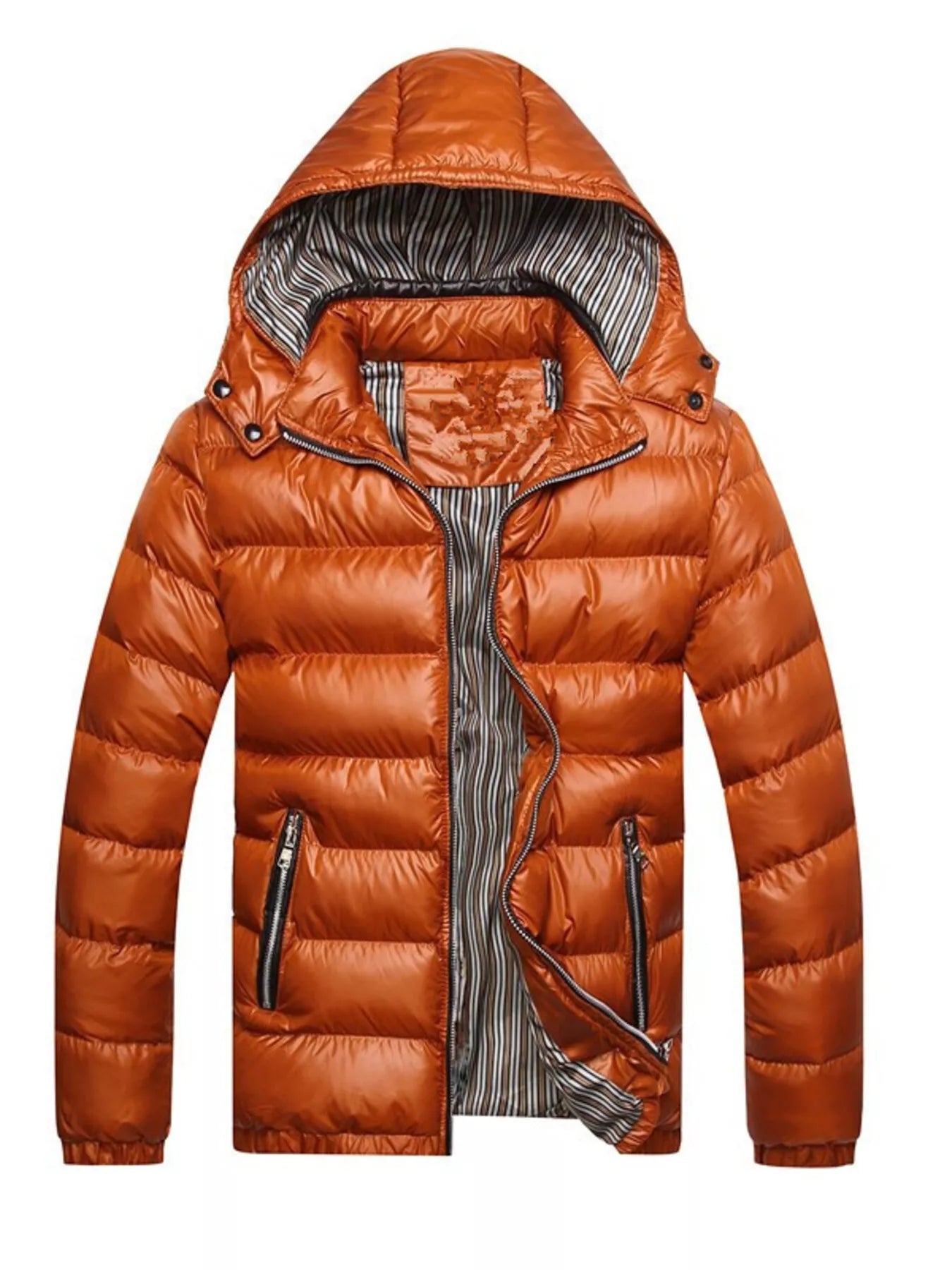 Men's Lightweight Hooded Puffer Jacket Yellow