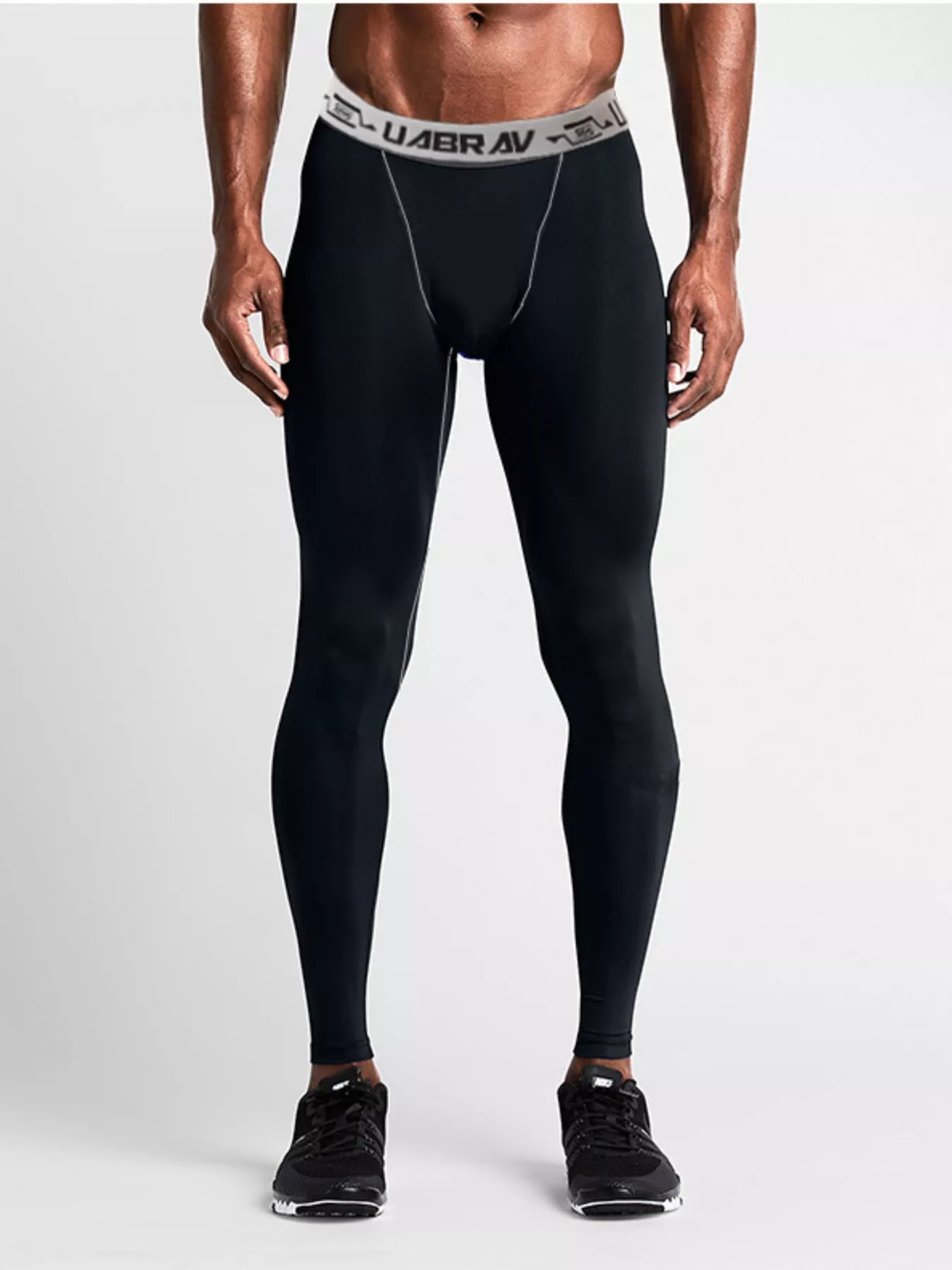 Men's Breathable Active Leggings Black