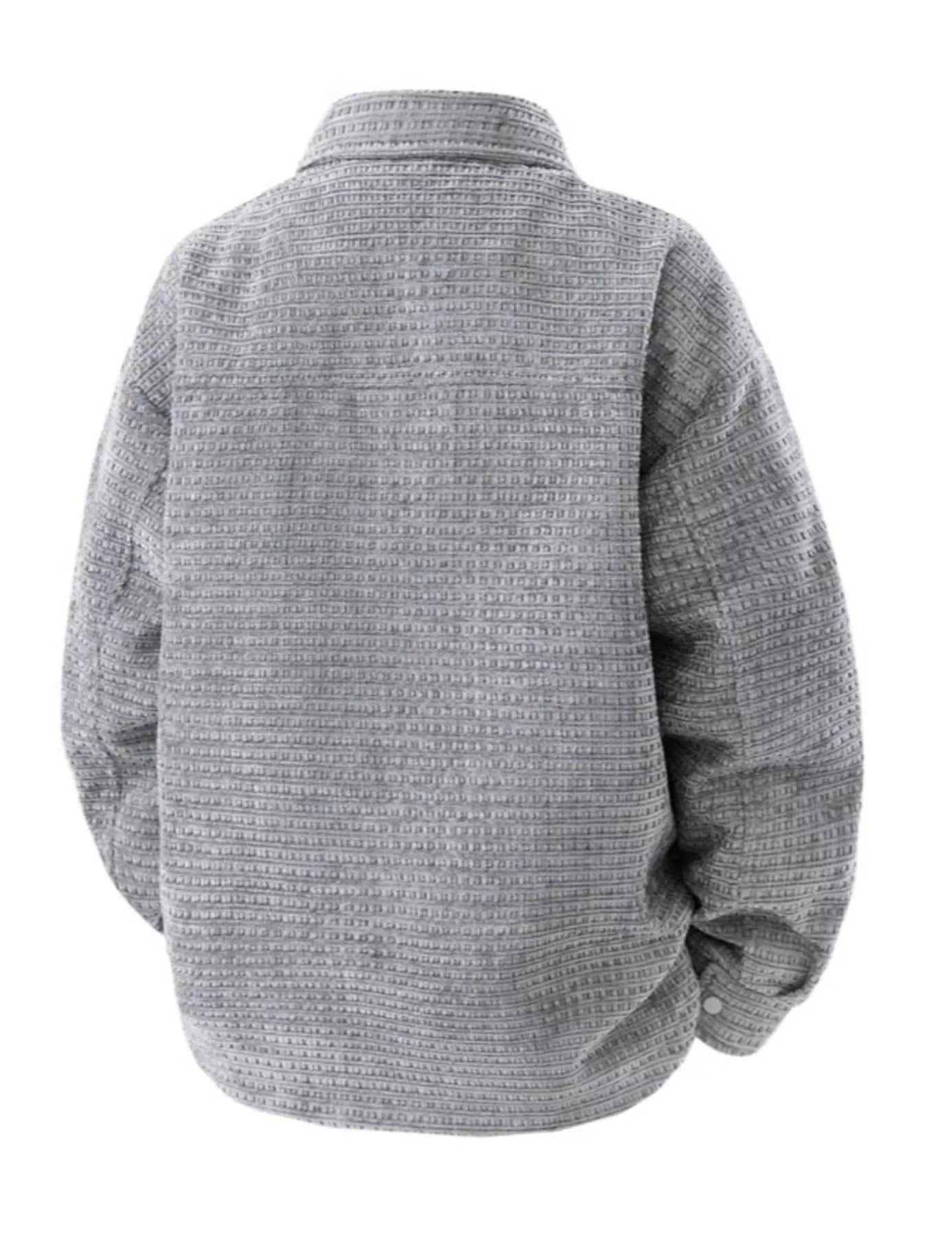 Men's Textured Snap Down Shacket