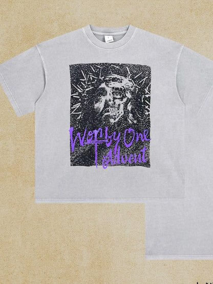 Men's Graphic Round Neck Short Sleeve T-Shirt
